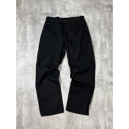 Vintage Dickies Canvas Workwear Carpenter Pants Size 33 Black
