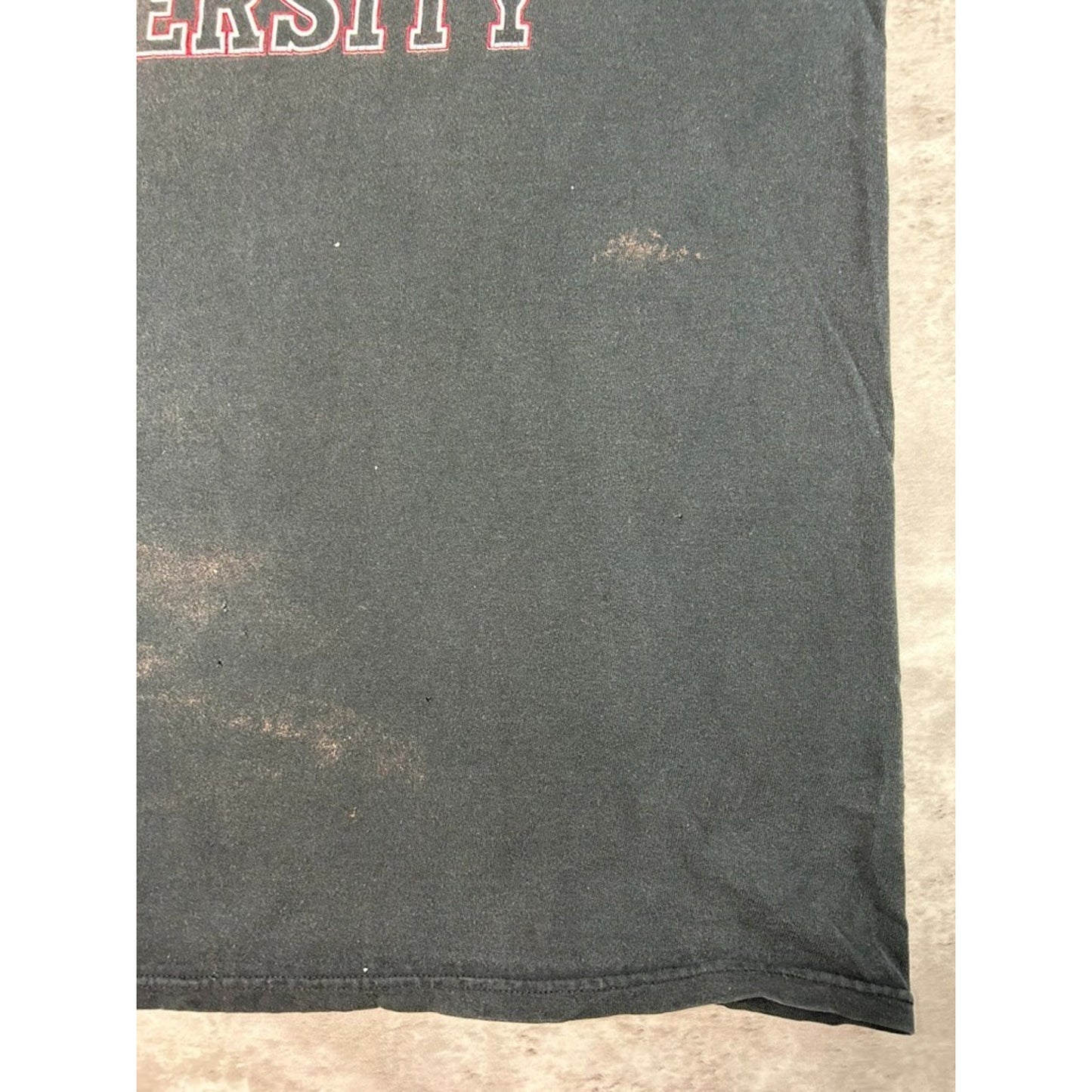 Vintage Rutgers University NCAA Spellout Graphic Collegiate T-Shirt Size Large