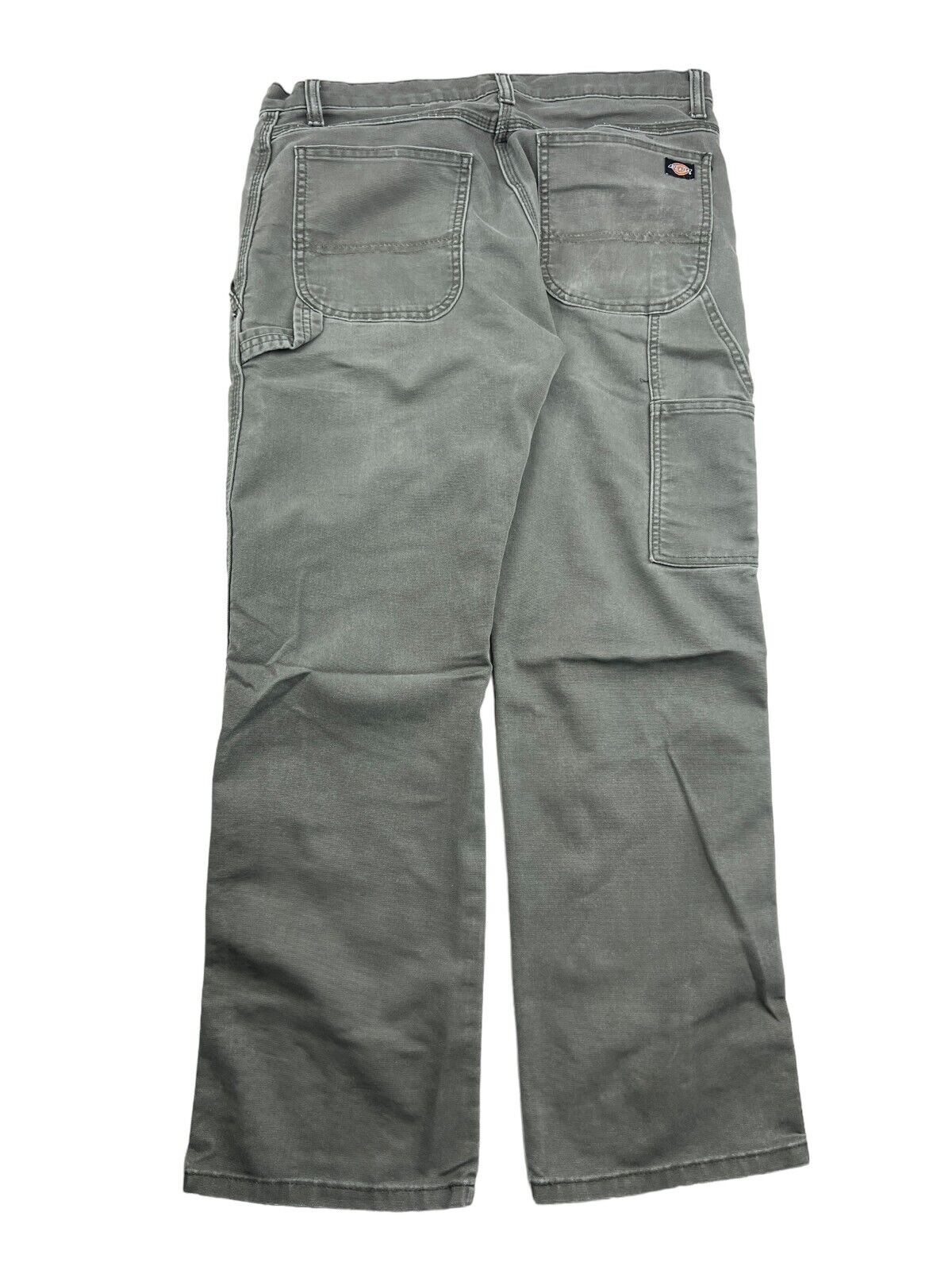 Dickies Flex Canvas Carpenter Workwear Pants Size 32 Green