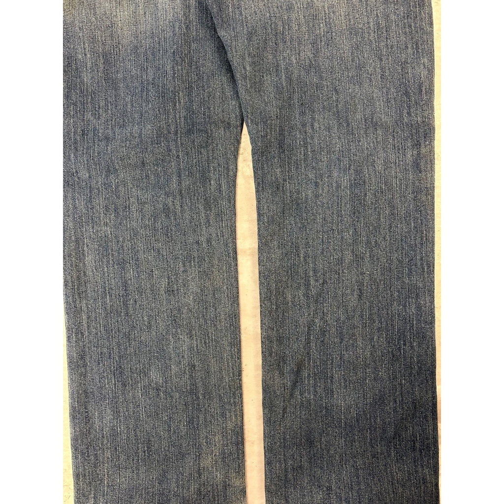 Carhartt Relaxed Fit Fleece Lined Dark Wash Workwear Denim Pants Size 37 Blue