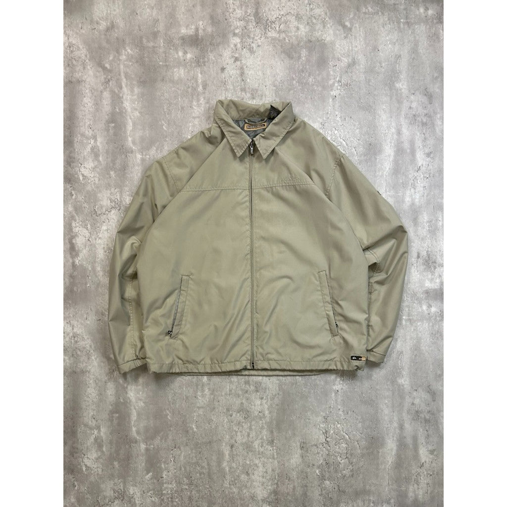 Vintage Y2K Quiksilver Full Zip Collared Harrington Style Jacket Size XL