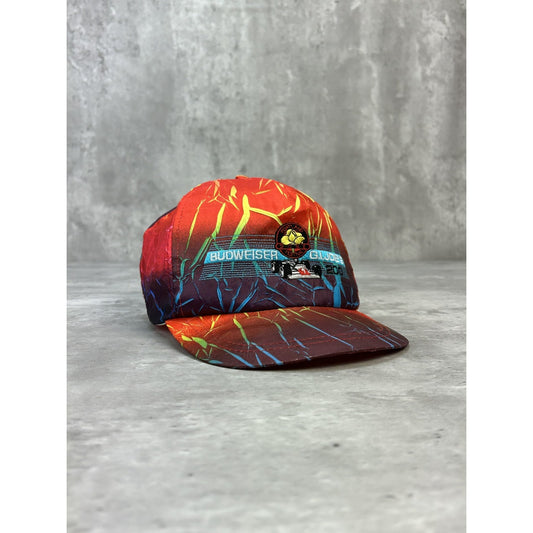 Vintage 1998 Budweiser G.I. Joes 200 Embroidered Racing Snapback Hat OSFA