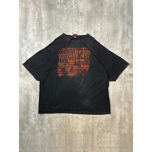 Harley Davidson Motorcycles Classic Logo Spellout Graphic T-Shirt Size 3XL