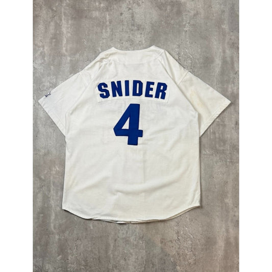 Vintage 90s Duke Snider #4 Los Angeles Dodgers MLB Stitched Starter Jersey Sz XL