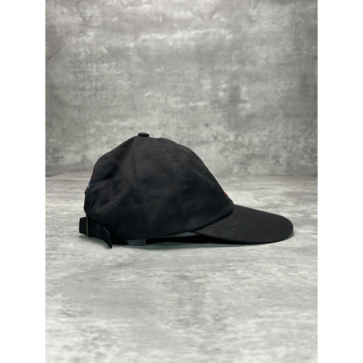 Vintage Honda HRC Embroidered Spellout Racing Strapback Hat OSFA Black