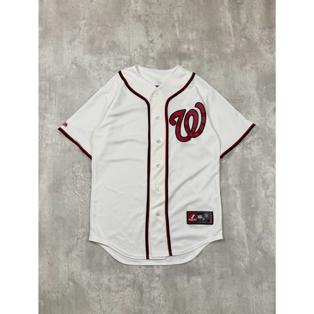 Vintage Washington Nationals MLB Stitched Majestic Baseball Jersey Size Small