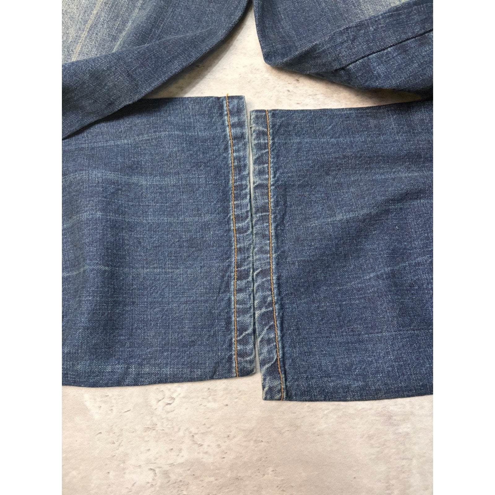 Vintage Womens Y2K Phat Farm Embroidered Script Dark Wash Denim Pants