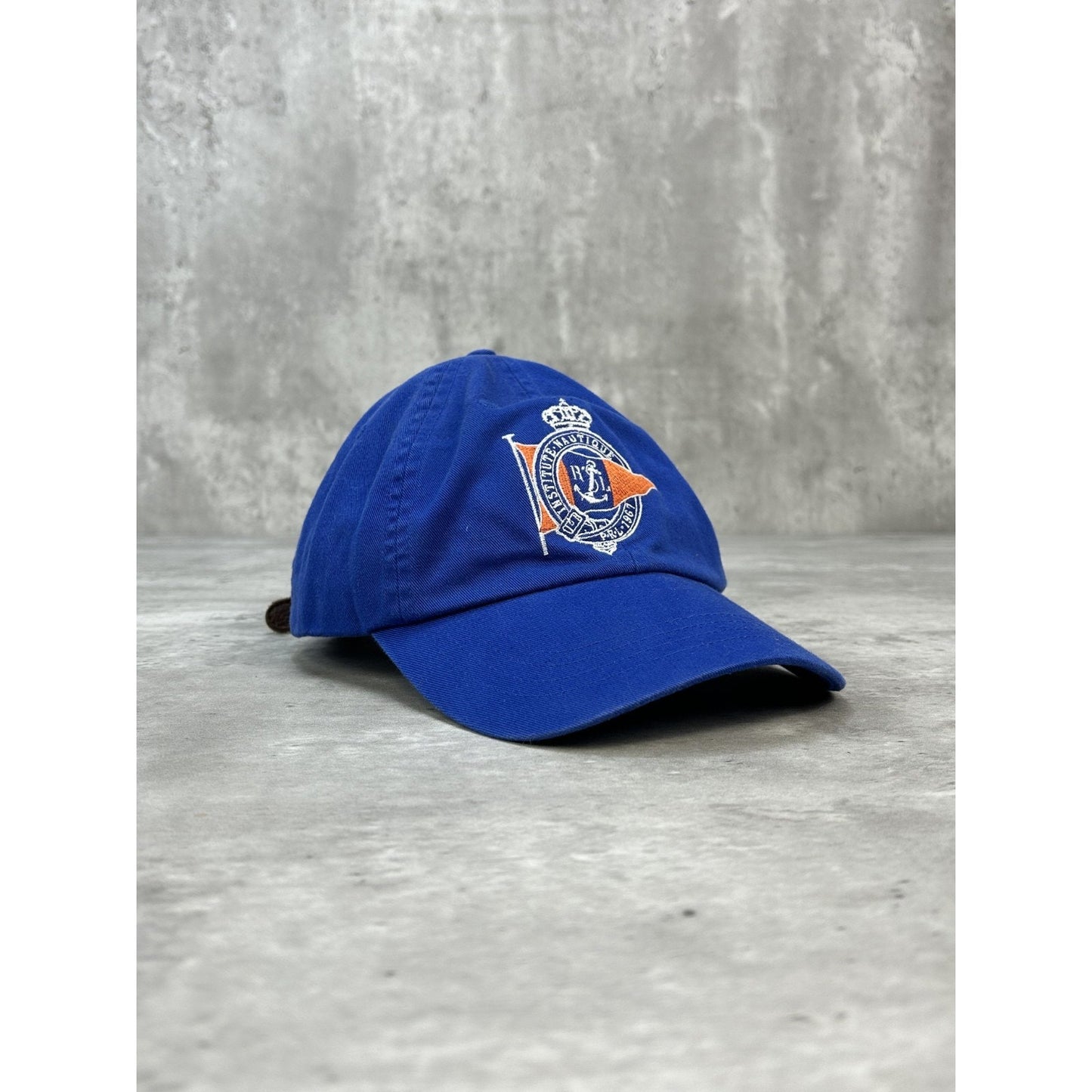 Vintage Polo Ralph Lauren Institute Nautique Embroidered Crest Stapback Hat OSFA