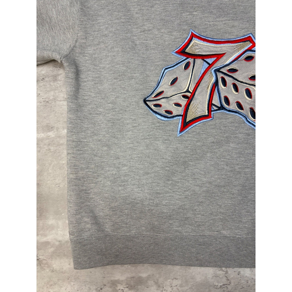 Vintage Y2K JNCO Rollin' 7s Embroidered Dice Graphic Hooded Sweatshirt Size 2XL