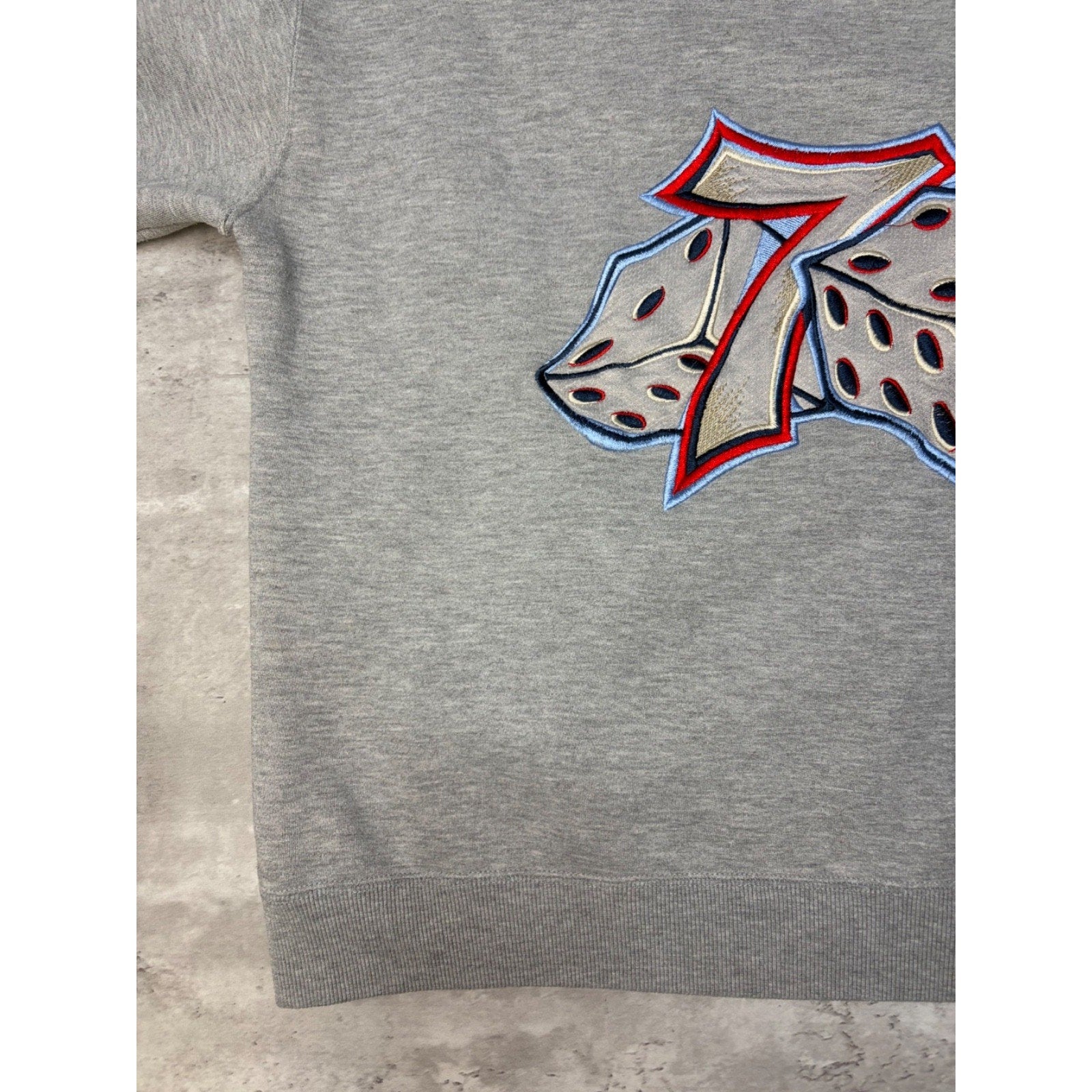 Vintage Y2K JNCO Rollin' 7s Embroidered Dice Graphic Hooded Sweatshirt Size 2XL