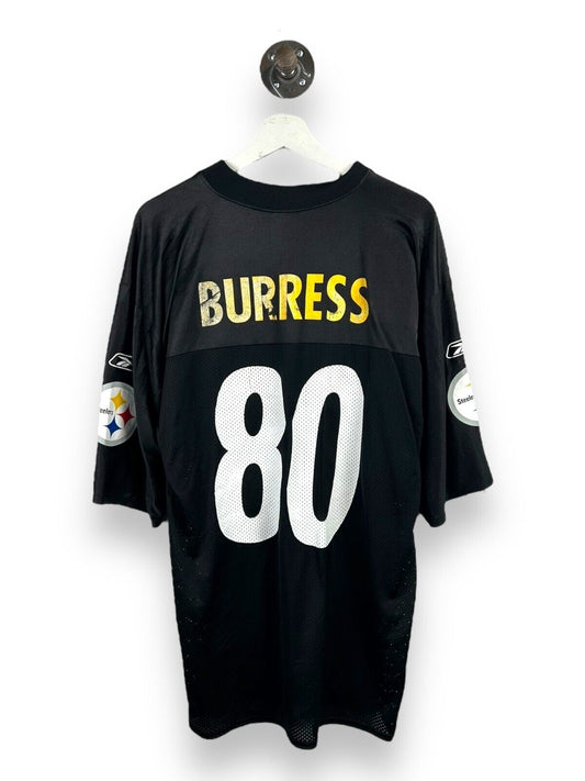 Vintage Plaxico Burress #80 Pittsburgh Steelers NFL Warmup Jersey Size Medium