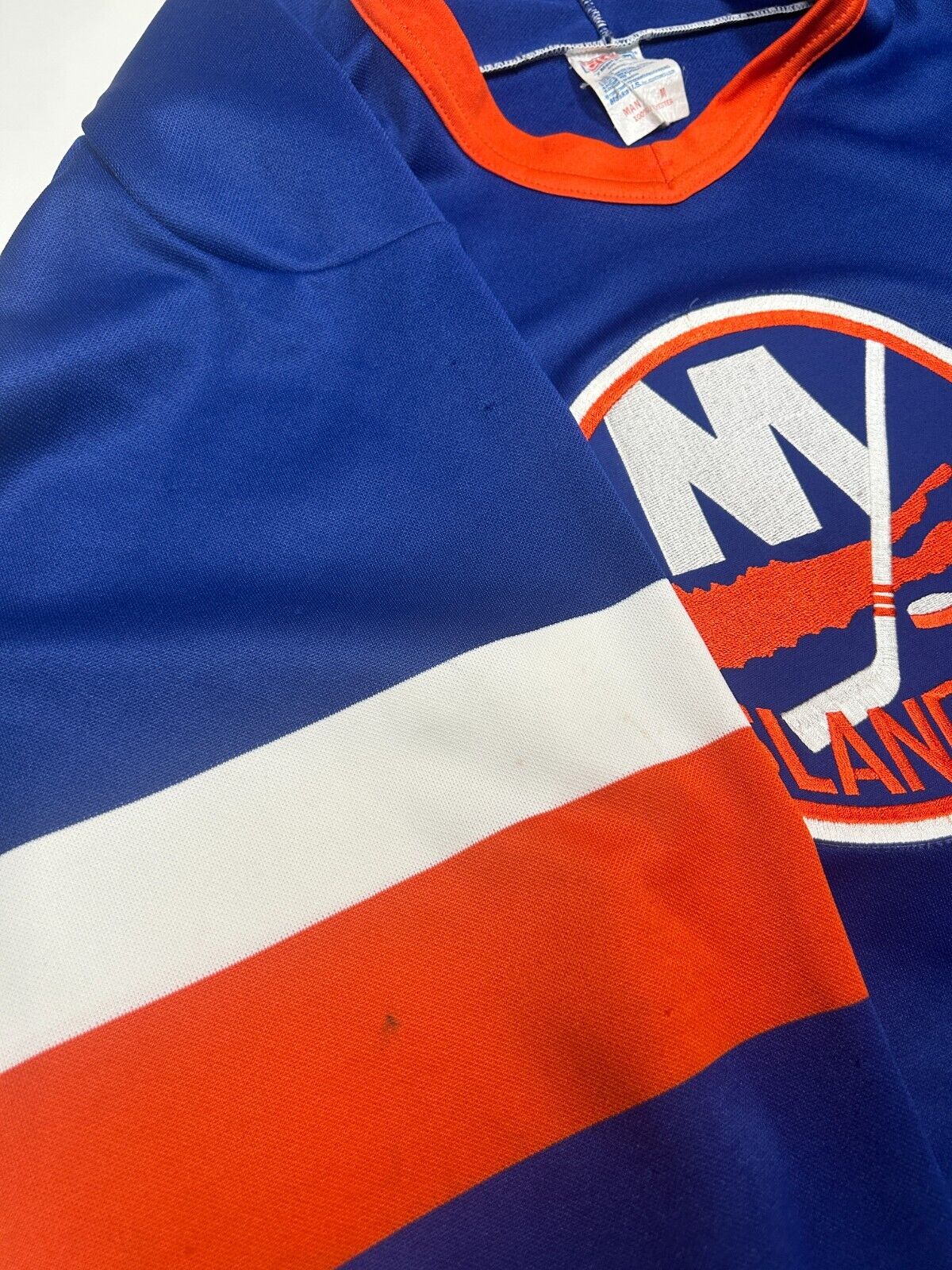 Vintage 90s New York Islanders Stiched CCM Maska NHL Jersey Size Medium