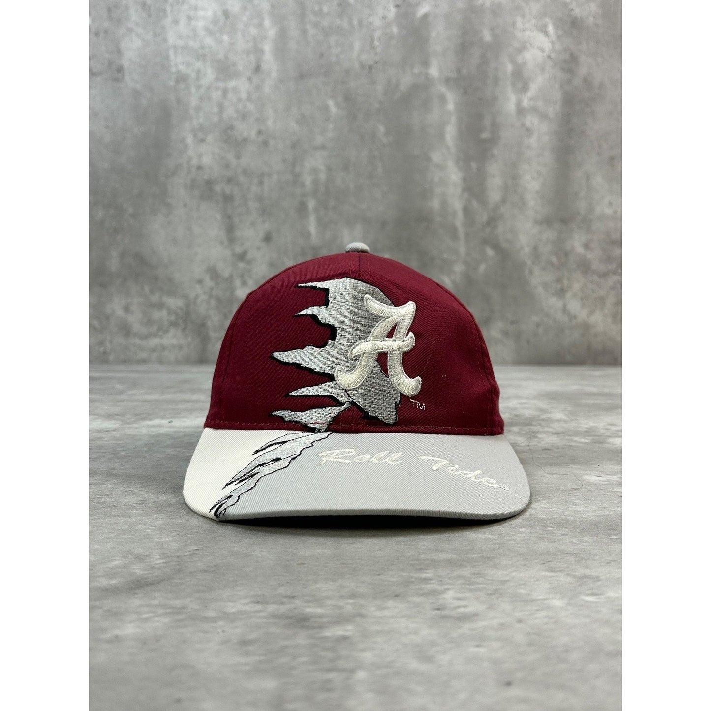 Vintage 90s Alabama Crimson Tide NCAA Embroidered Logo Snapback Hat OSFA