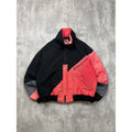 Vintage Snap On Spellout Logo Two Tone Full Zip Bomber Jacket Size XL