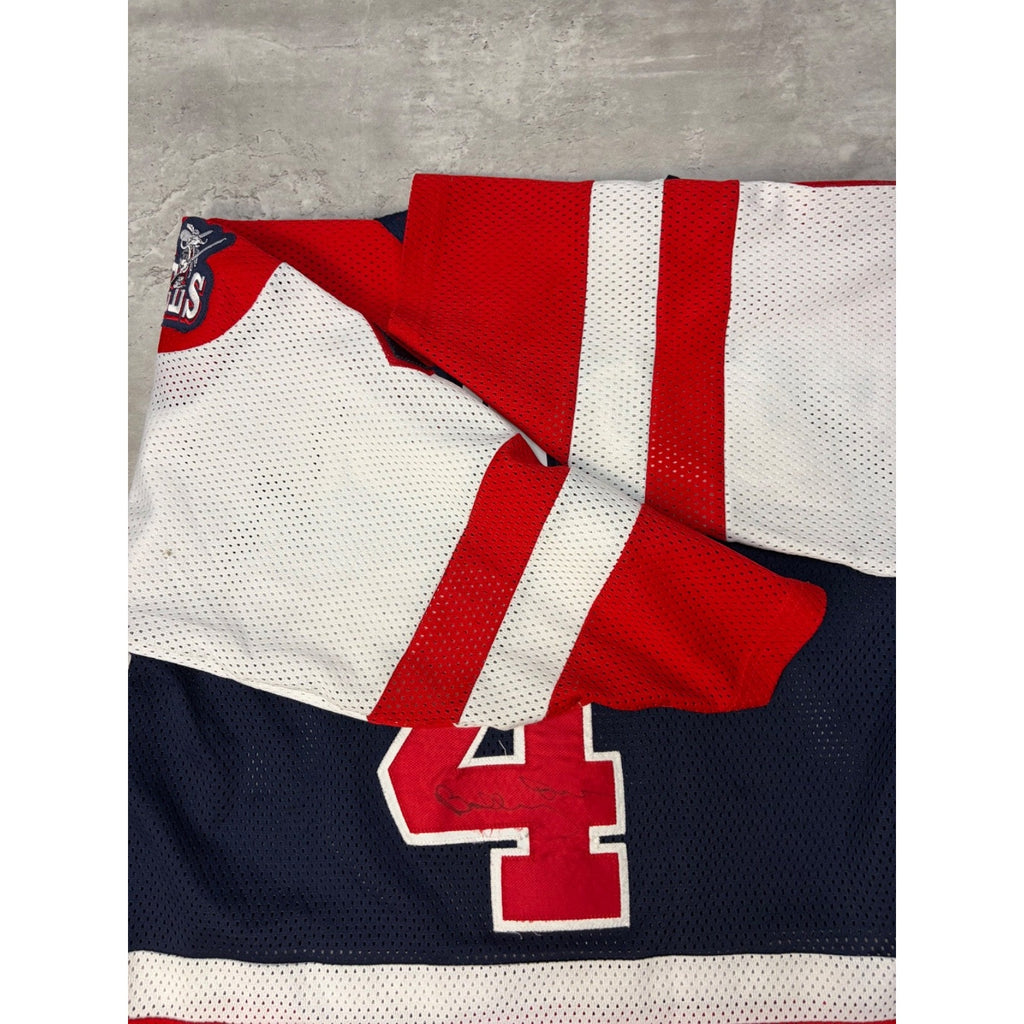 Vintage Mississauga Rebels #4 Stitched Hockey Jersey Size Medium
