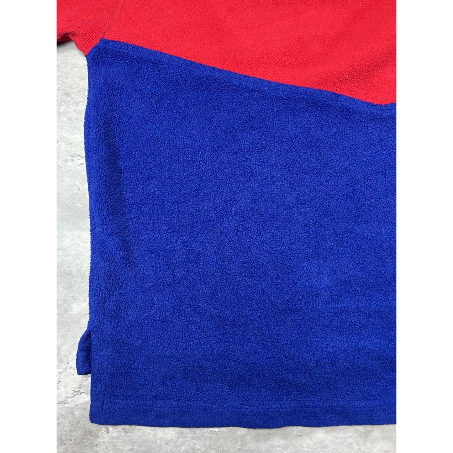 Vintage 90s New York Rangers NHL Embroidered 1/2 Zip Fleece Sweatshirt Sz Large