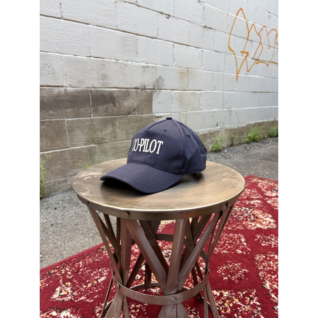 Vintage Co-Pilot Spellout Graphic Strapback Hat OSFA
