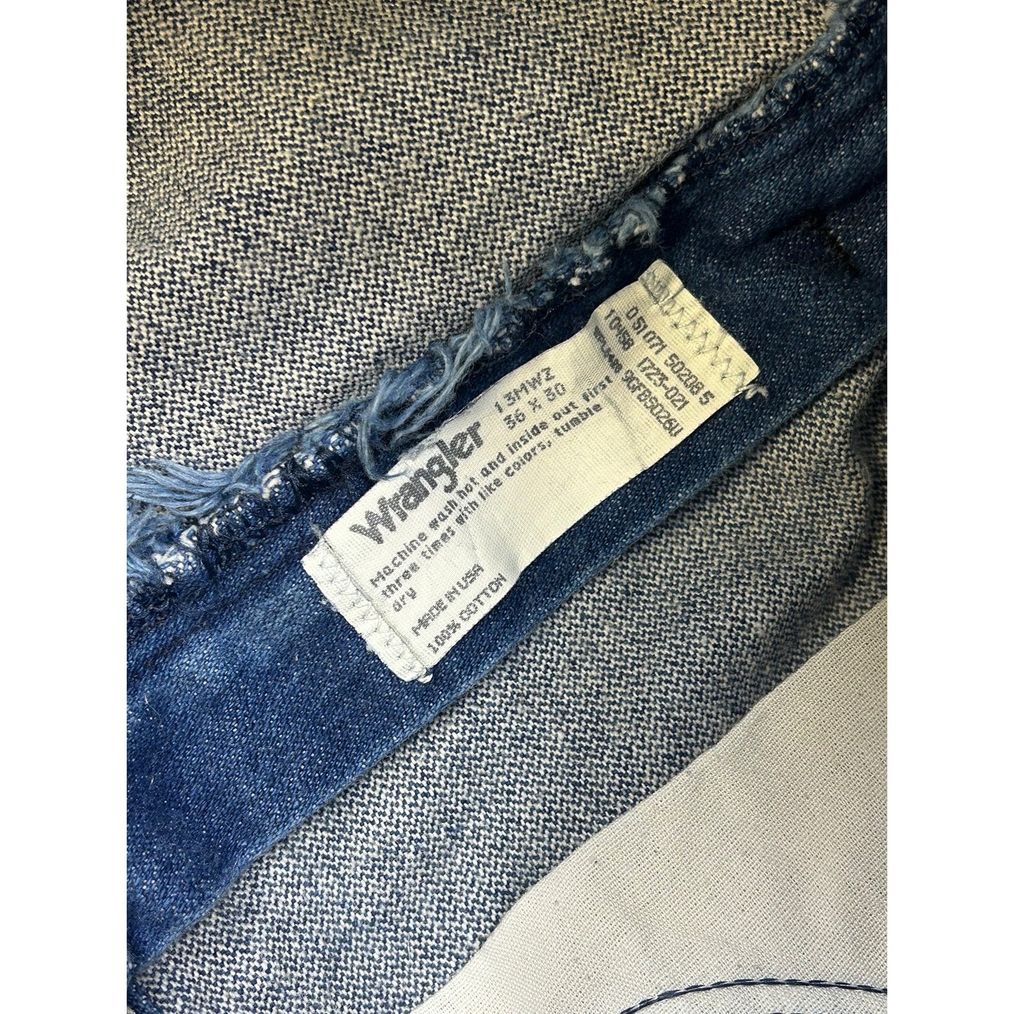 Vintage 80s Wrangler Dark Wash Western Style Denim Pants Size 33 Blue