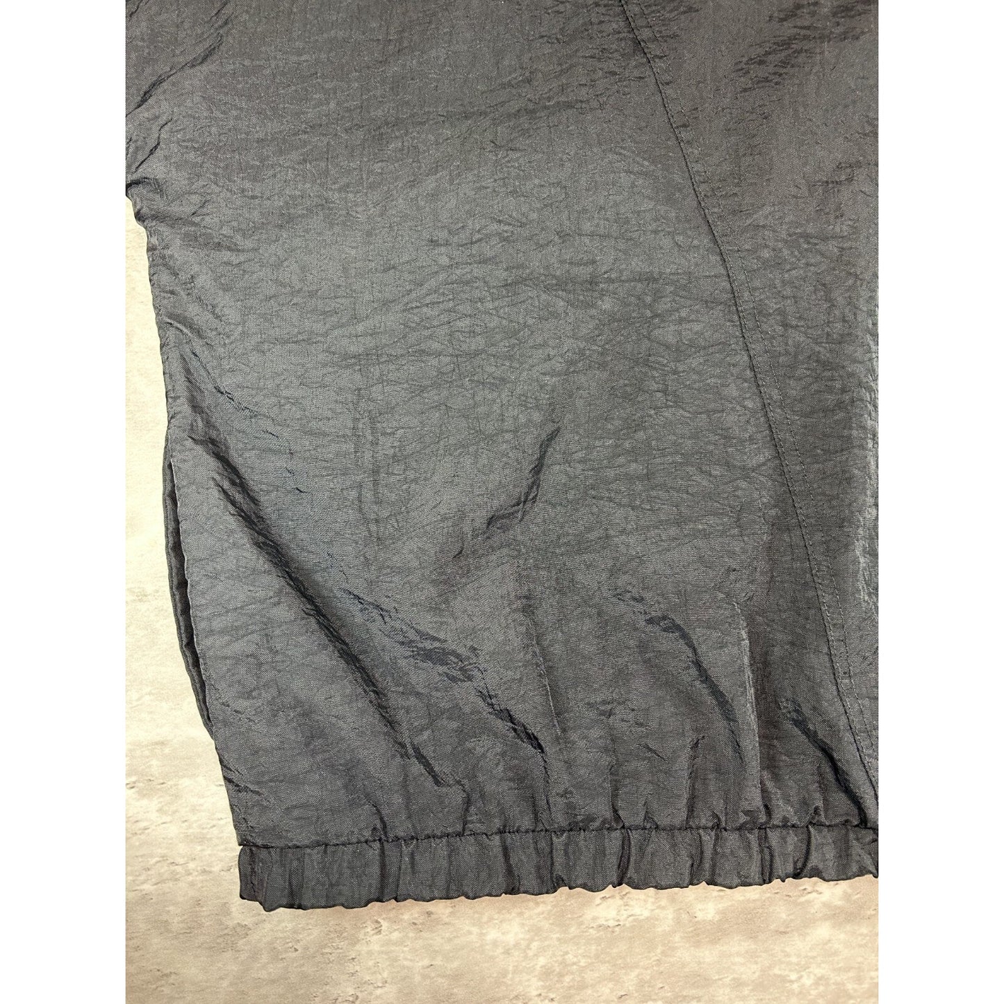 Vintage 90s Adidas Trefoil Spellout Nylon Insulated Jacket Size XL Black