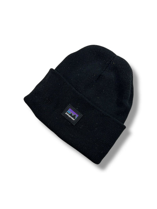 Patagonia Embroidered Patch Beanie Hat OSFA Black