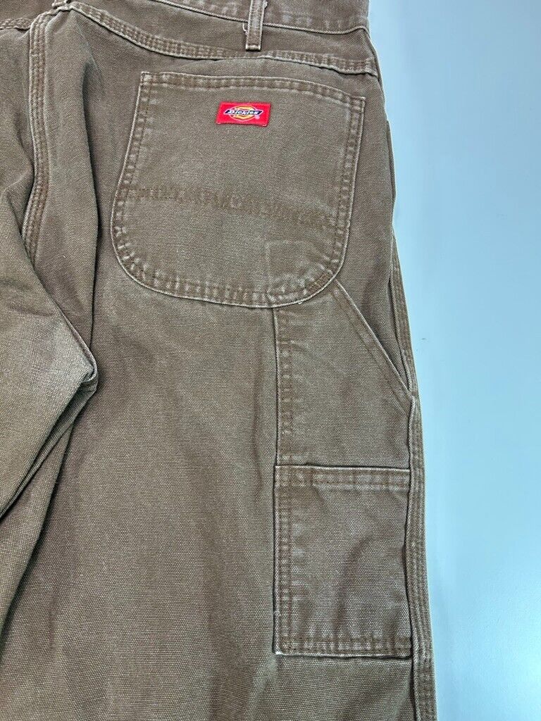 Dickies Canvas Work Wear Carpenter Pants Size 40W Brown