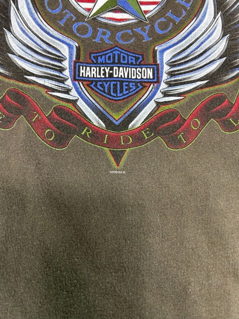 Vintage 2004 Harley Davidson Live To Ride To Live Sleeveless T-Shirt Size Large