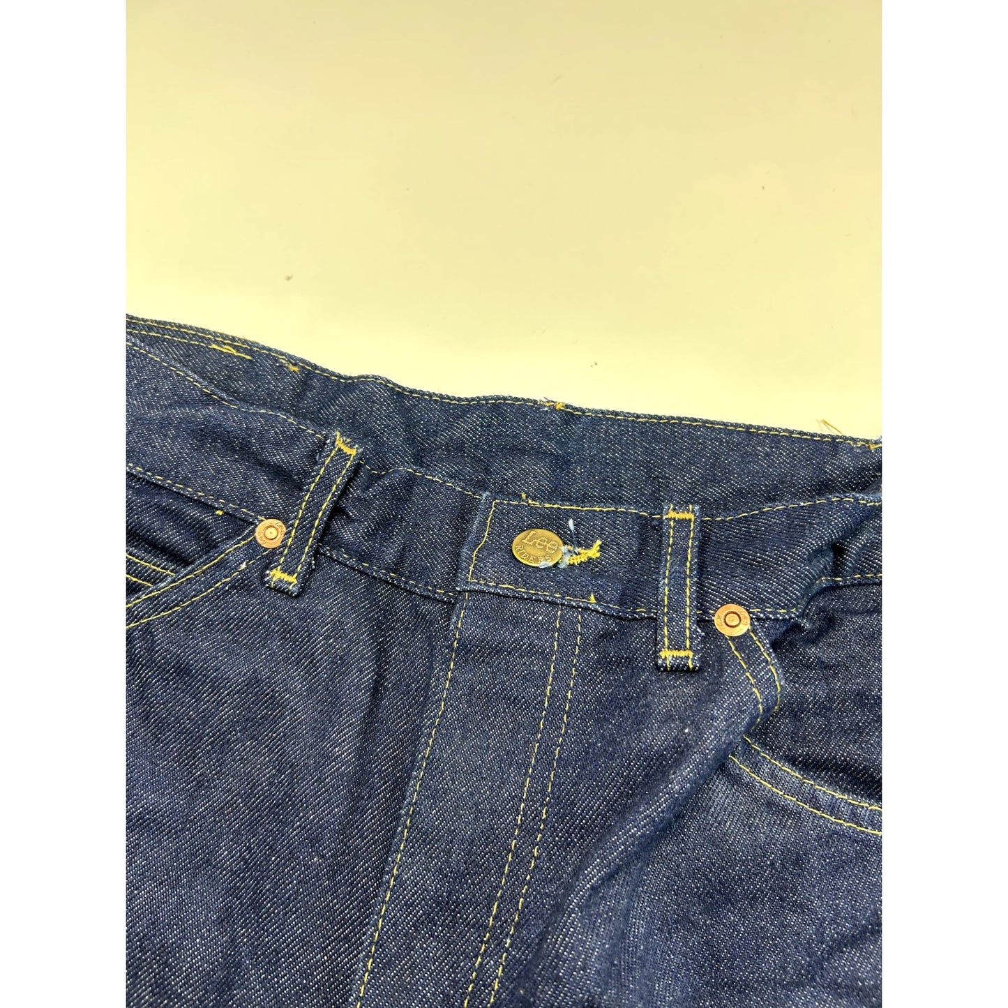 Vintage 80s Lee Dark Wash Denim Pants Size 31 Blue