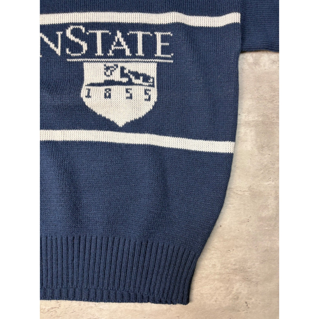 Vintage 1980s Penn State Nittany Lions NCAA Cliff Engle Knit Sweater Size Large