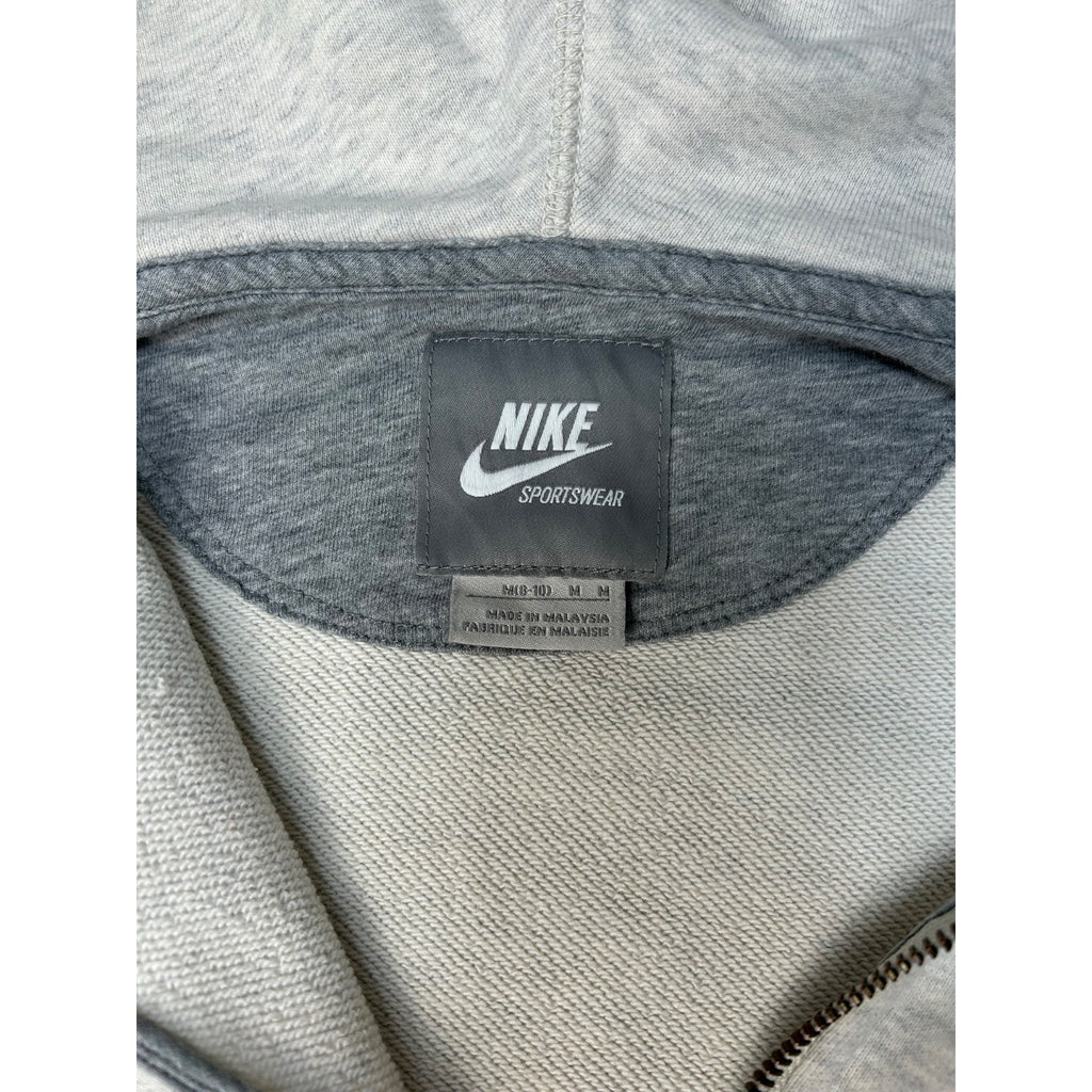 Vintage 2000s Nike Embroidered Logo 1/2 Zip Hooded Sweatshirt Size Medium YOUTH