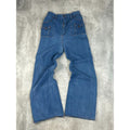 Vintage 70s/80s Medium Wash Multi Pocket Flared Denim Pants Size 29 Blue