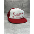 Vintage 80s Noble Trailer Sales Graphic Logo Trucker Snapback Hat OSFA