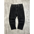Vintage 90s Levis 550 Red Tab Black Denim Pants Size 34