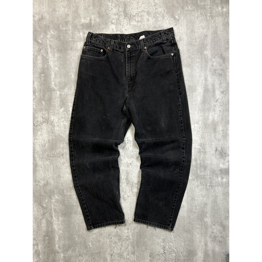 Vintage 90s Levis 550 Red Tab Black Denim Pants Size 34