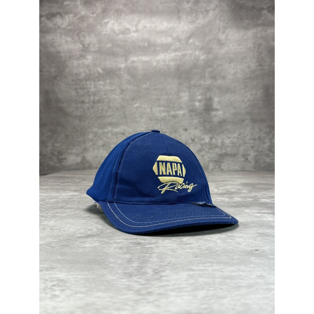 Vintage Napa Racing Embroidered Logo Nascar Strapback Hat OSFA Blue