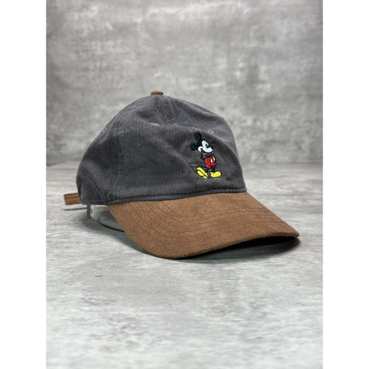Vintage Disney Mickey Mouse Embroidered Cartoon Character Strapback Hat OSFA