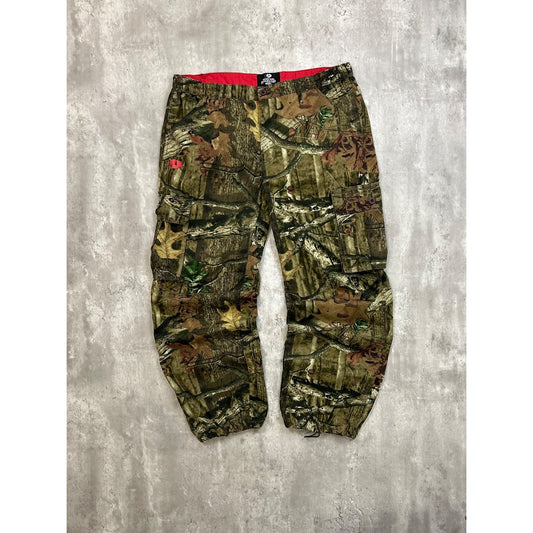 Vintage Womens Mossy Oak Breakup Camo Cargo Hunting Pants Size XL