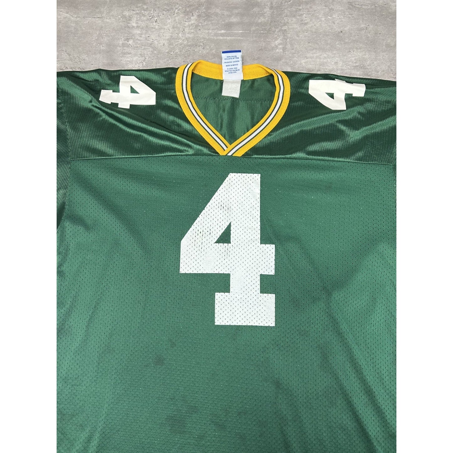 Vintage 90s Brett Favre #4 Green Bay Packers NFL Champion Jersey Size Large