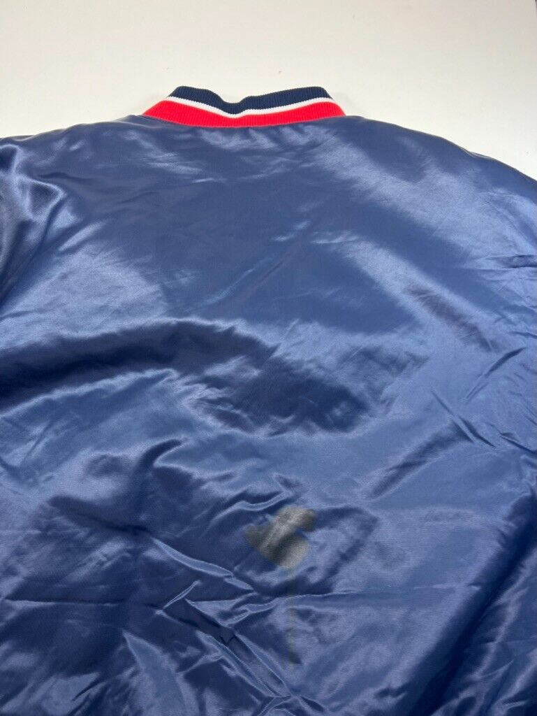 Vintage 90s Starter Wrigley Field Chicago Cubs MLB Satin Jacket Size XL Blue