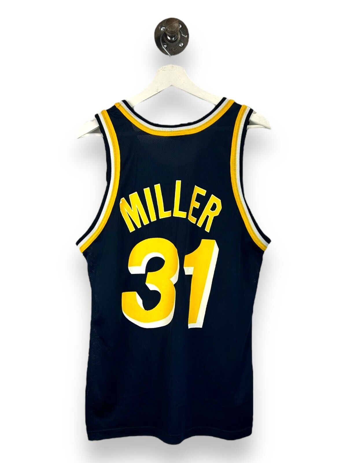 Vintage Reggie Miller #31 Indiana Pacers NBA Champion Jersey Size 40 Medium