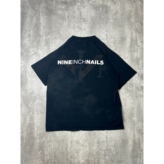 Vintage 90s Nine Inch Nails Rock Music Spellout Graphic Band T-shirt Size XL