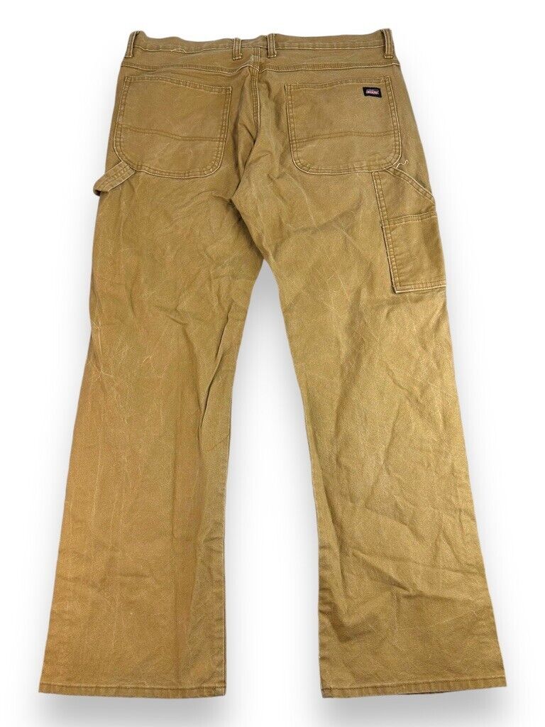 Dickies Canvas Work Wear Carpenter Pants Size 37W Beige