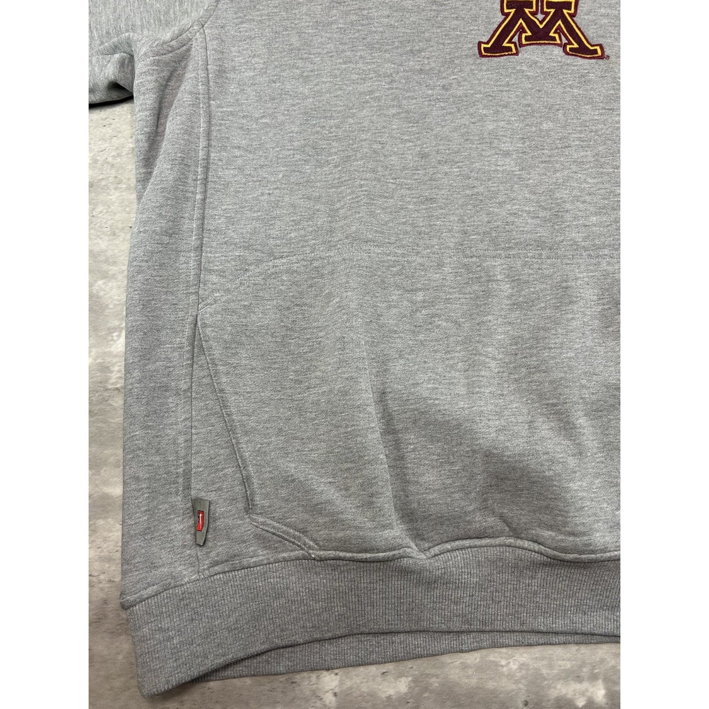 Vintage Minnesota Gophers NCAA Nike Middle Swoosh Hooded Sweatshirt Size XL