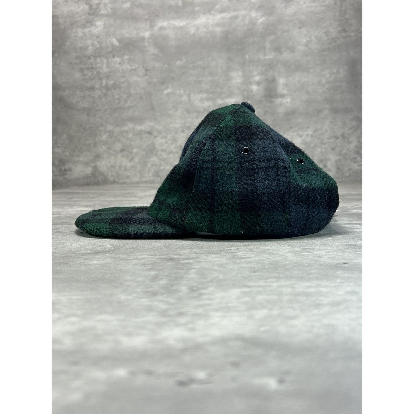 Vintage 90s American Eagle Plaid Flannel Strapback Hat OSFA