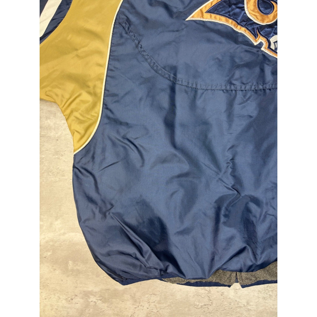 Vintage St Louis Rams NFL Reversible Windbreaker Jacket Size Medium