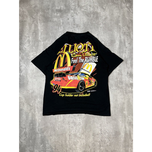 Vintage 1999 Bill Elliott #94 Feel The Rumble Nascar Racing T-Shirt Size XL