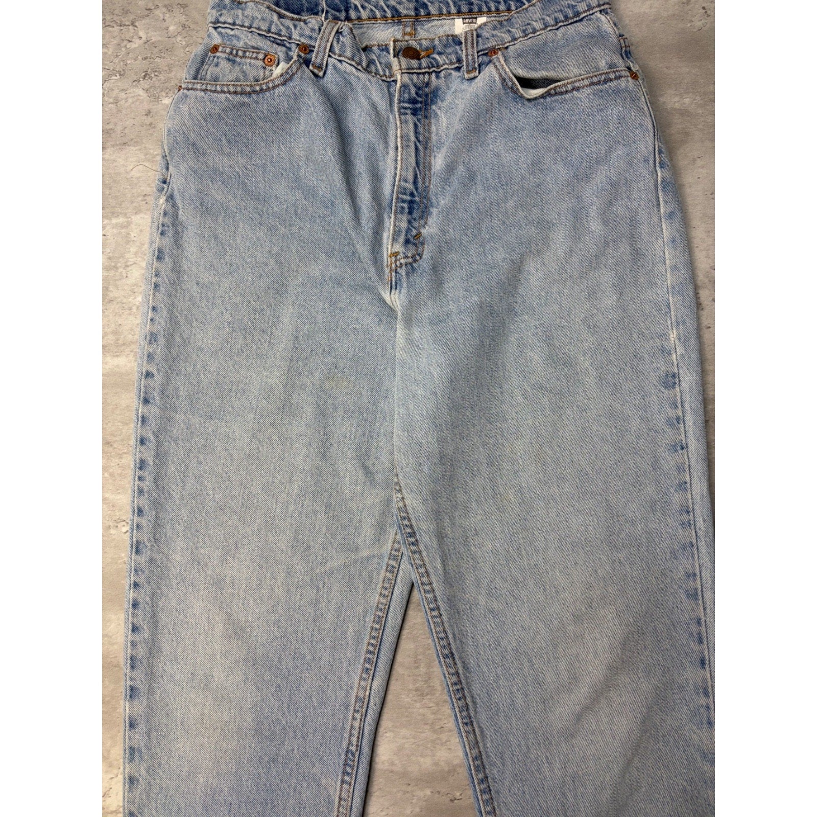 Vintage Womens Levis 521 Red Tab Light Wash Denim Pants Size 30