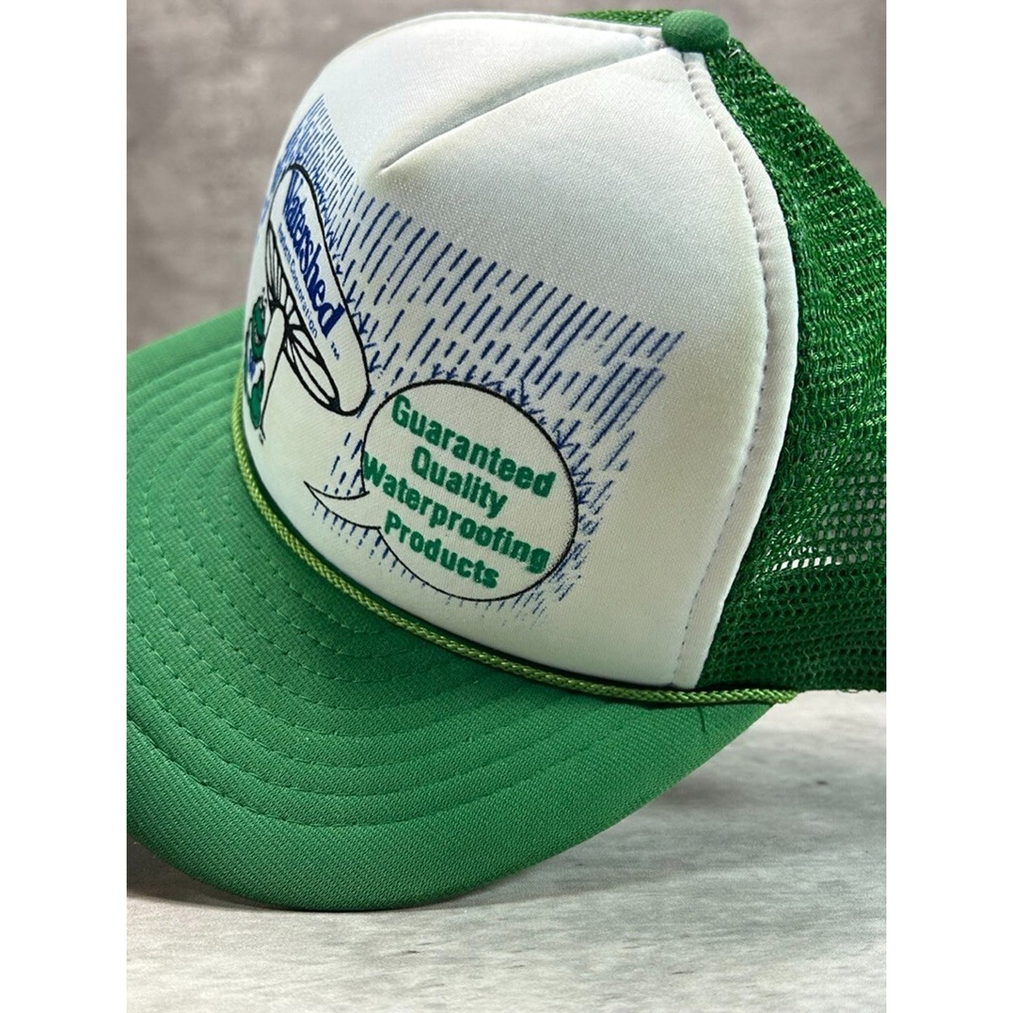 Vintage 1980s Watershed Toadstool Graphic Trucker Snapback Hat OSFA
