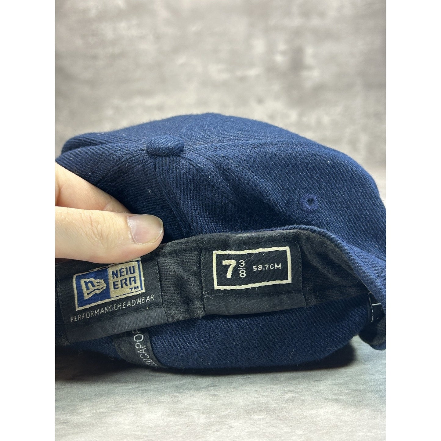 Detroit Tigers MLB Embroidered Logo Baseball Fitted Hat 7 3/8 Blue