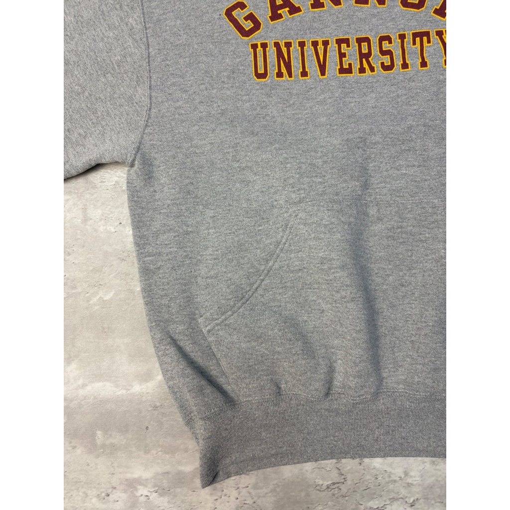Vintage Gannon University NCAA Arc Spellout Hooded Sweatshirt Size Small