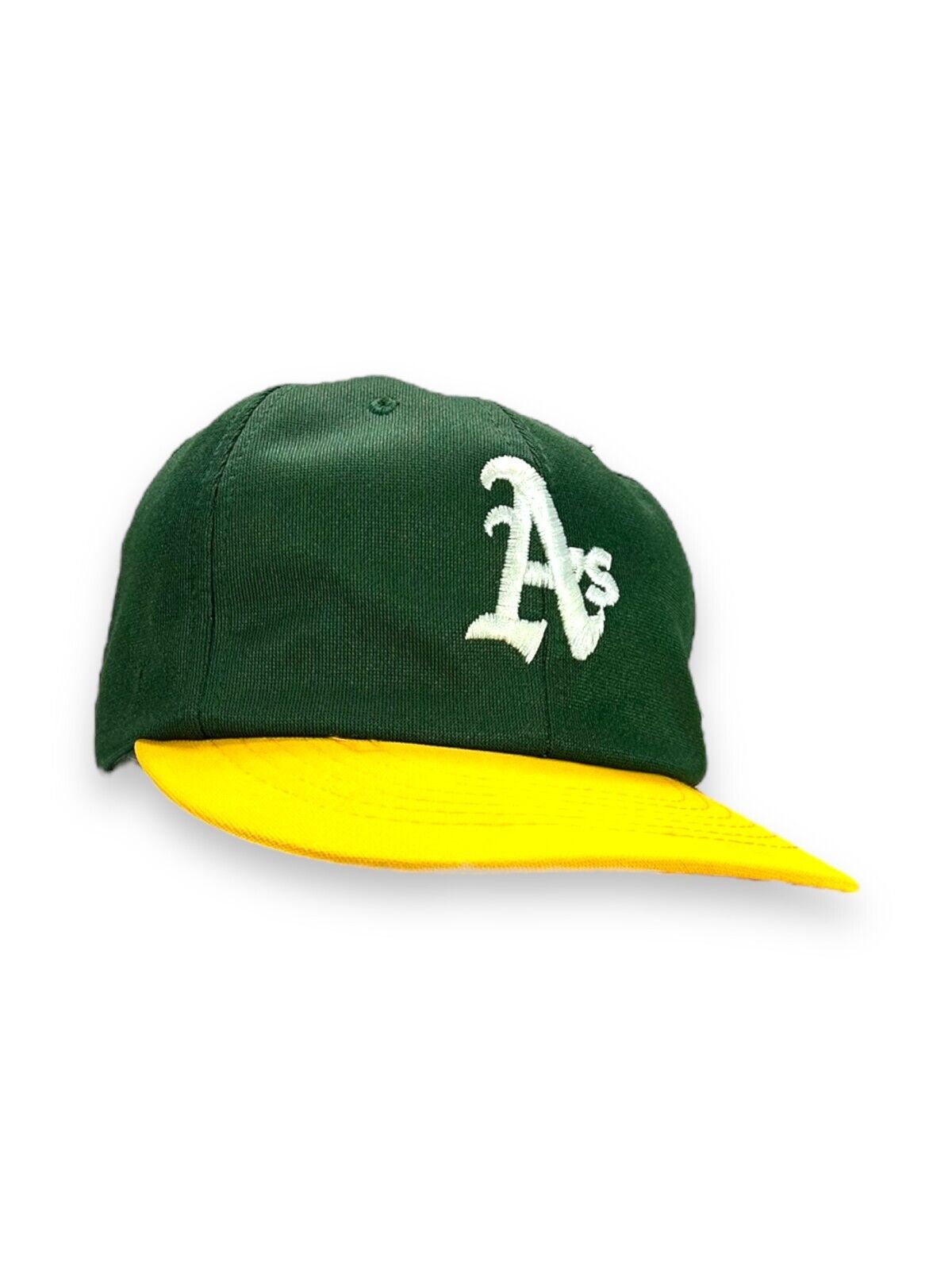 Vintage 80s Oakland Athletic MLB Embroidered Logo Snapback Hat OSFA Green